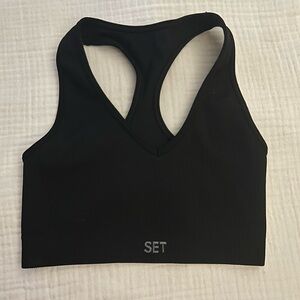 SET Active Black Sculptflex Power Racer Bra